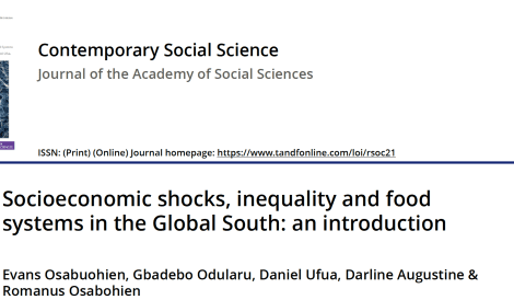 Socioeconomic shocks